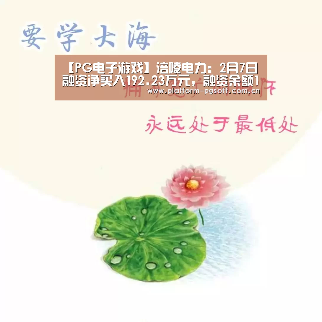 【PG电子游戏】涪陵电力：2月7日融资净买入192.23万元，融资余额1.11亿